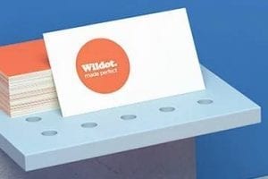 Screenshot of Wix logo maker page