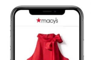Screenshot of an email of a smartphone from Macy's