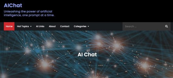 AI Chat home page