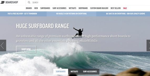 Home page of Boardshop
