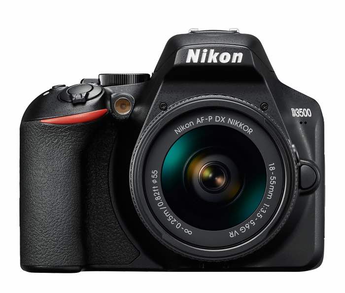 Photo from NikonUSA.com of a Nikon D3500 camera.