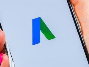 Image of a smartphone screen with Google Ads logo on it