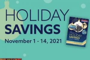 Screenshot from an Eddit Bauer email reading "Holiday Savings Nov. 1 - 14, 2021"