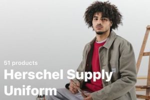 Screenshot of Hershel Supply's Instagram shop