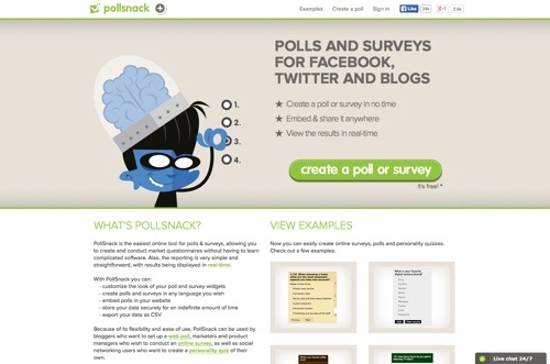 PollSnack website