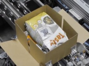 Video screenshot from Sparck Technologies of a packaging machine