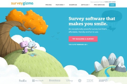 Survey Gizmo website