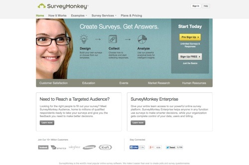 SurveyMonkey website