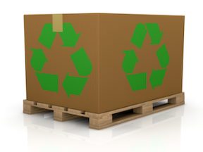Image of a carton box with recycle symbol