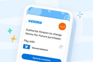 Screenshot showing Paying with Venmo for Amazon purchases.
