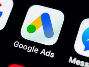 Photo of a smartphone screen showing the Google Ads icon