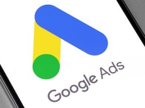 Google Ads logo on a smartphone